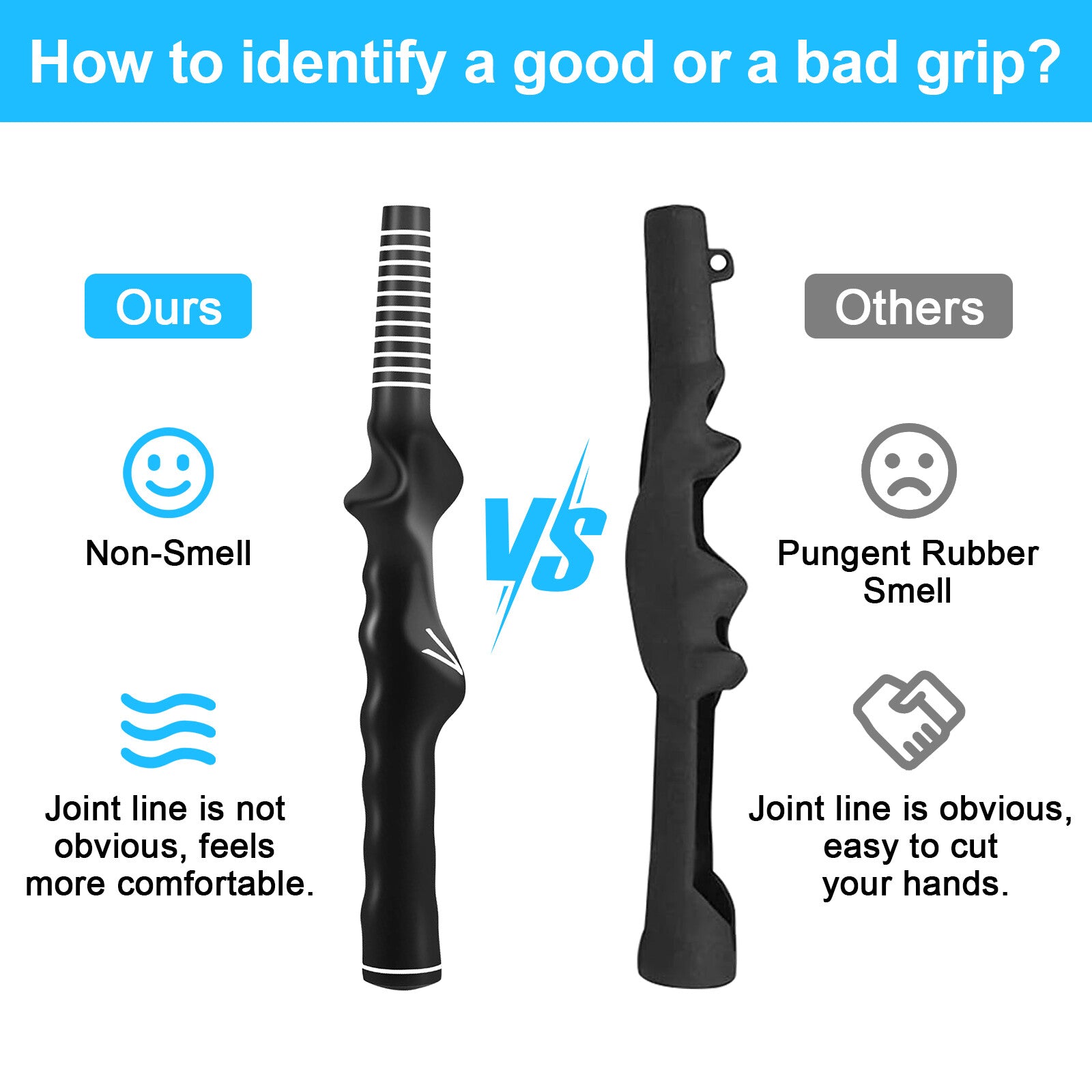 2Pcs Right-Hand Golf Swing Training Grip Standard Teaching Aid Warm up Trainer